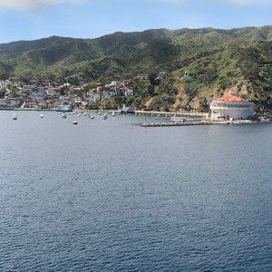 a small boat in a large body of water