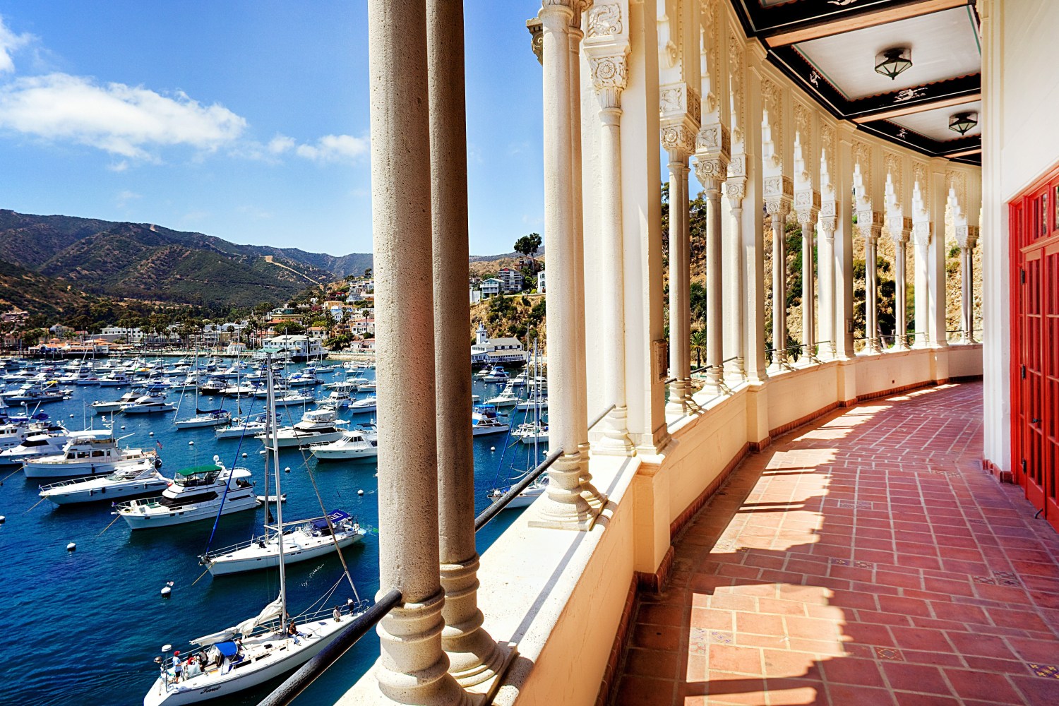The outside terrace at the Catalina Casino in Avalon. 