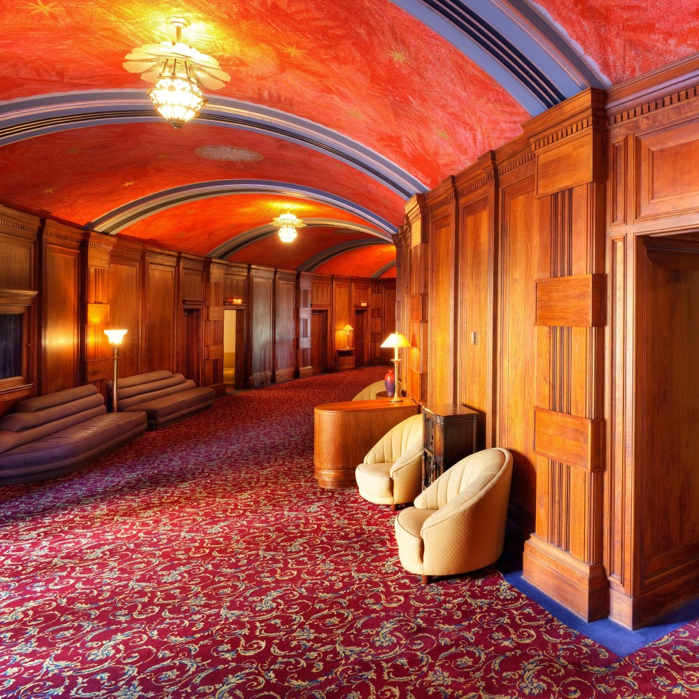 The inside of the Catalina Casino. 