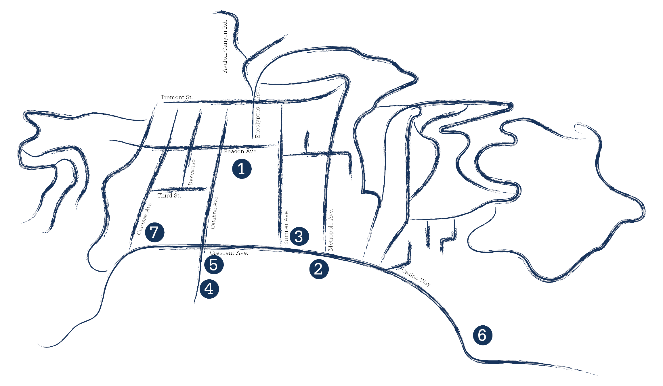 Mature Map – website A map of the Mature Group itinerary.